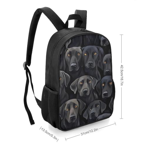 Labrador Lab Dogs Travel Backpack Casual Daypack Shoulder Bag with Adjustable Shoulder Straps for Hiking2