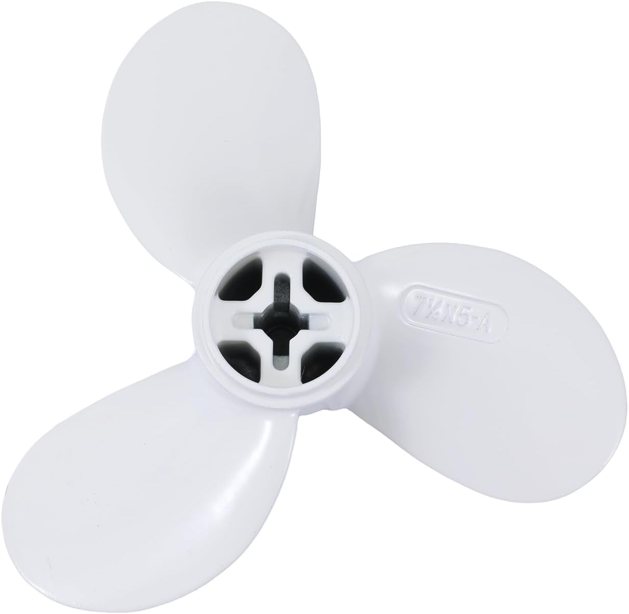 Boat Engine Propellers for HANGKAI 2Stroke 3.5/3.6HP, 4Stroke 4HP, Electric 48V Outboard Motor, (7 1/4"-5"-A) 3 Blade Pin Drive