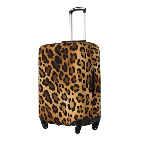 Travel Luggage Cover Elastic Suitcase Protector Washable Baggage Covers Fit For 22-24 Inch Luggage Retro Leopard Cheetah Animal Print Suitcase Cover M