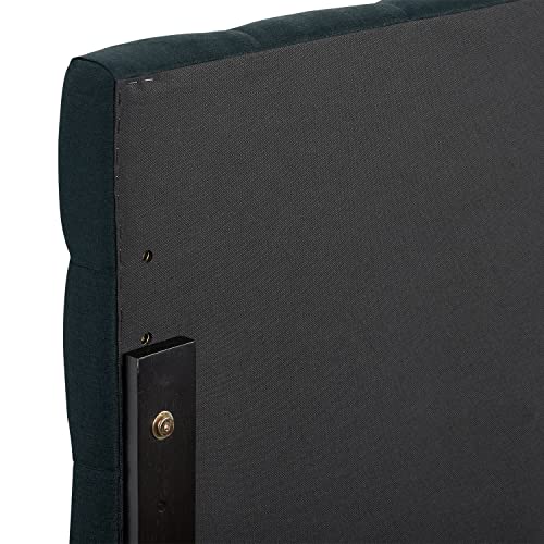 Corliving Valencia Dark Blue Fabric Upholstered Headboard - Single/Twin #TOP7