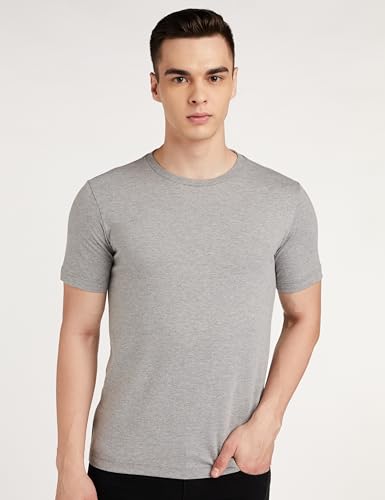 Image of Amazon Brand - Symbol Men Solid Cotton T Shirt | Plain | Round Neck | Half Sleeve - Regular Fit | Combo Pack of 3 (Available in Plus Sizes)