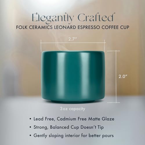 Folk Ceramics LEONARD Ceramic Espresso Cups thumb #2