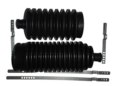 SHULIY A Pair Steering Rack Driver and Passenger side Boots Bellows Replacement for 1976-2008 Club Car DS G/E Golf Carts Steering Box 103601501