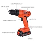 BLACK+DECKER 20V MAX POWERECONNECT Cordless Drill/Driver + 30 Piece Bits and Drivers Kit (LD120VA) - Image 3