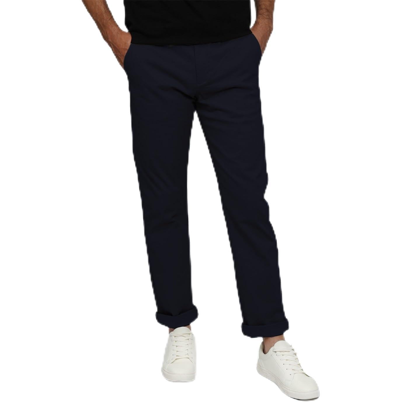 Howick Mens Chino Trousers Navy 34W / 34L
