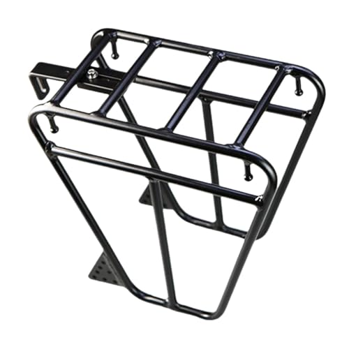 Bike Front Carrier Rack Bicycle Front Rack Adult Metal Luggage Shelf Cargo Pannier for Riding Road Bike Long Distance Cycling, Style A