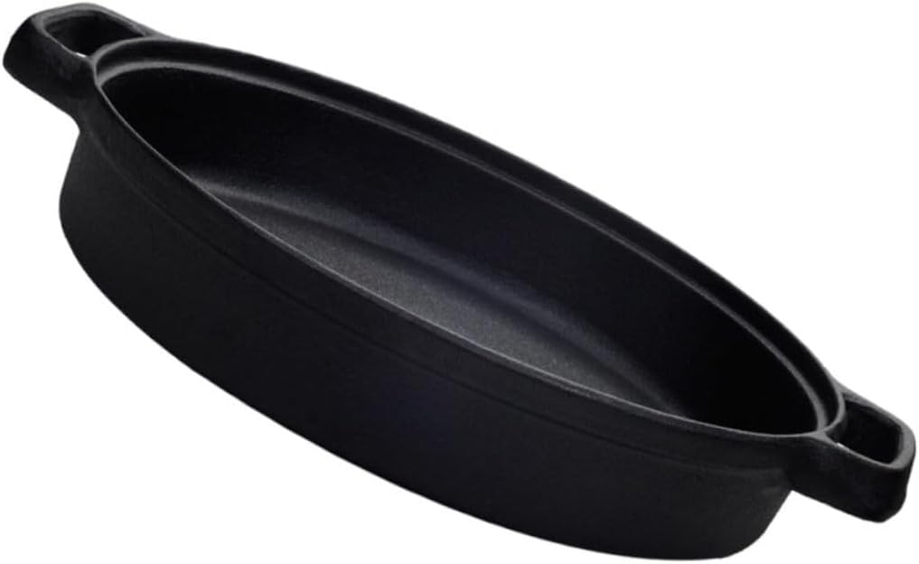 Nonstick Iron Frying Pan 12-Inch Deep Skillet Lid Multi-functional Pancake and Omelette Maker Compatible Induction and Stovetops