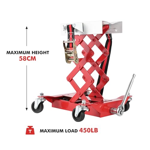 Vroomsteel PAU_0LJ39M5I-VUJ5Q 450 Lbs Heavy-Duty Transmission Jack thumb #2