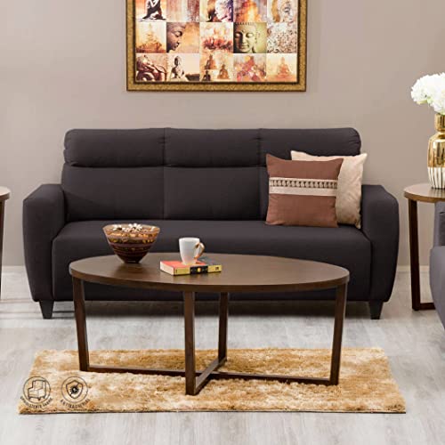 Home Centre 3 Seater Helios Emily Fabric Sofa| Fabric Sofa| (Rich Brown) |1 Year Warranty Home Centre 3 Seater Helios Emily Fabric Sofa| Fabric Sofa| (Rich Brown) |1 Year Warranty