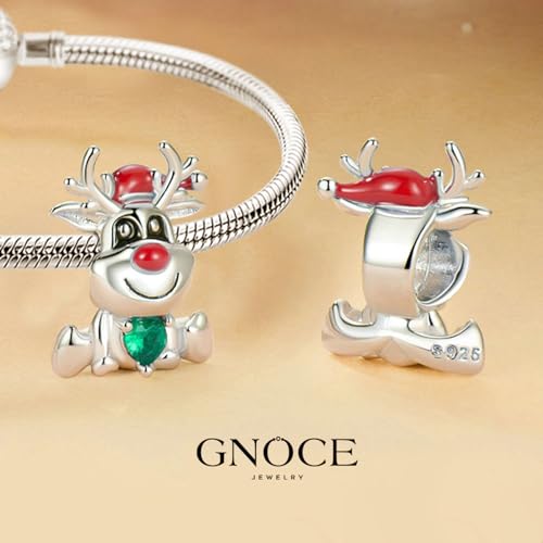 Image of GNOCE Christmas Charm Silver Plated & Sterling Silver Bracelet Gift