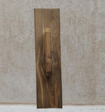 Image of Snevil Trowel Mason Tool for Plastering and Cement Work | Teak Wood | Handmade Tool for Gardening and DIY Work (18 x 4.5 inches)