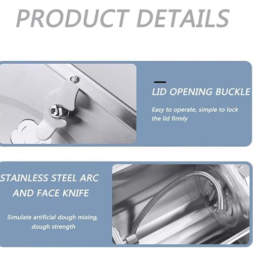 Impastatrice professionale, impastatrice per farina in acciaio inox, 1100W/1500W, impastatrice professionale, adatta per pasta e pizza