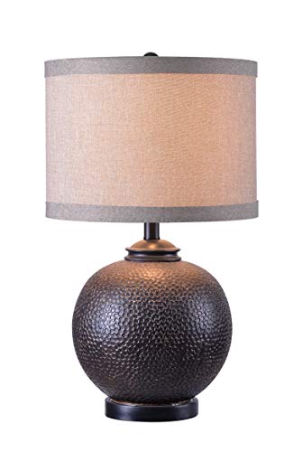 Kenroy Home 35225ABZ Portobello Accent Lamps, Medium, Aged Bronze