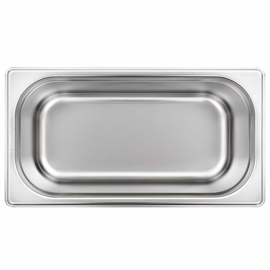 Contenitori Gastronorm, 4 pezzi, GN 1/3, 150 mm, in acciaio inox
