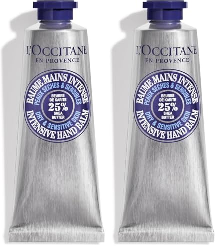 Image of L'Occitane Nourishing & Intensive Hand Balm: With 25% Organic Shea Butter and Allantoin | Moisturize Dry Skin | Best Hand Cream | Soothe (Pack of 2)