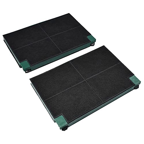 AllSpares Aktivkohlefilter (2x) für Dunstabzugshauben geeignet für AEG-Electrolux Zanussi MCFE22 / EFF552 (155x221x20mm)