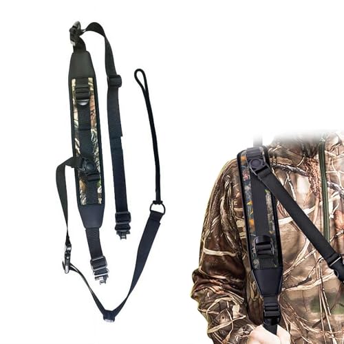 Adjustable Rifle Sling, with Quick Release – Durable High-Density Nylon, Comfortable Shoulder Pad, Multiple Mounting Options, for Hunting, Shooting & Outdoor Use (Style A)