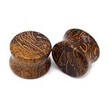 1.Material: Piedra LZZR 2 unids Piedra orgánica Natural Tapones for Orejas de Carne Túneles de Carne Medidores de 6mm-16mm Ear expansores Camillas Caper Cuerpo Joyería (Color : Tiger Skin Stone, Size : 10mm)