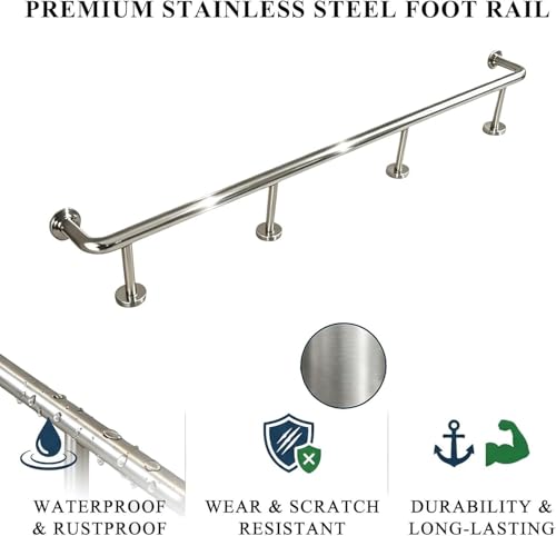 Repose-Pieds de Barre pour Comptoir de Cuisine et Café Ambiance Rose Gold - 4