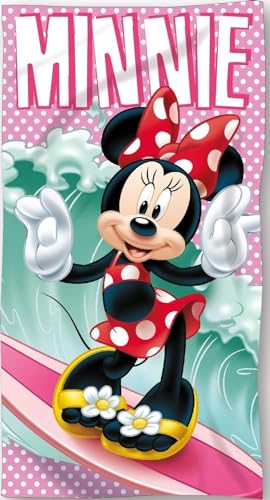 arlis Serviettes de Plage Minnie Disney - Drap De Plage Minnie Disney 70cm x 140cm (Serviette de...