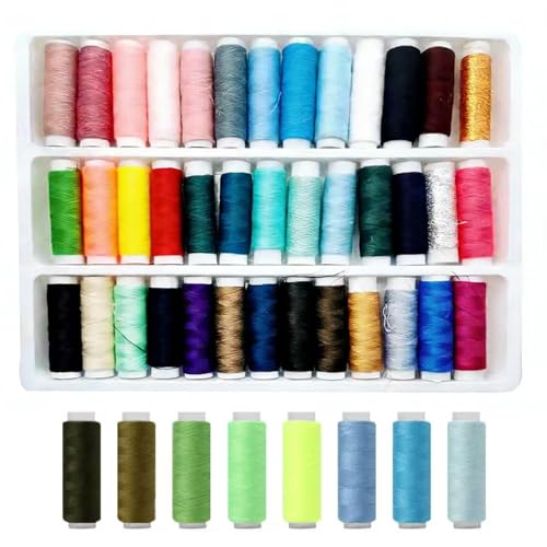 Hilo de Costura Algodón 39 Colores Paquete 39 Piezas miniatura 1