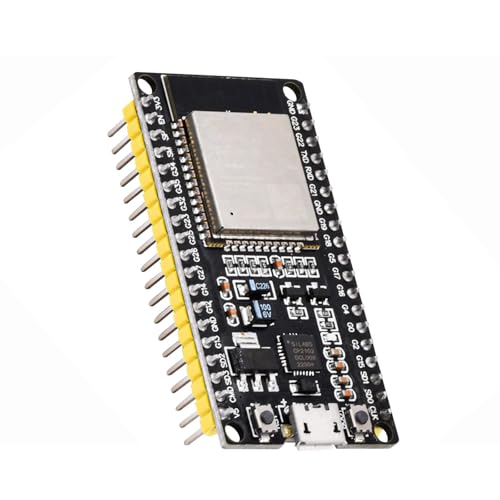 diymore 1 Piezas ESP32 Placa de Desarrollo,ESP-WROOM-32 Módulo 2.4 GHz Dual Core WLAN WiFi Bluetooth 2102 Chip(38Pin)