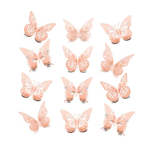 Meikeer Decoración de Mariposa 3D 48 Piezas miniatura 1