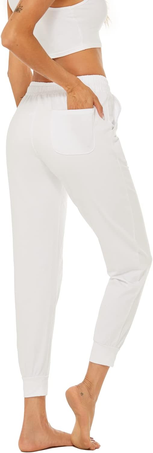 AvaCostume Women's Lightweight Cotton Sweatpants Yoga Joggers Lounge Casual Pants with Pockets - Image 2