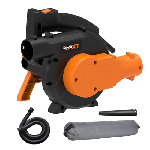 MAXXT Electric Leaf Blower Vacuum Cleaner 2-in-1 700W Turbine Handheld Electric Leaf Blower Lightweight Vacuum for Drywall Sander Blowing Leaves and Snow