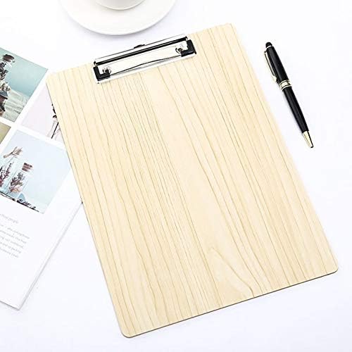 Clipboards & Forms Holders Wood A4 A5 Clipboard Maple Writing Pads Exam Clip Board Office School Supply Thing Item Folder Paper Desk Stationery Accessory Clipboards (Color : White 1pcs)
