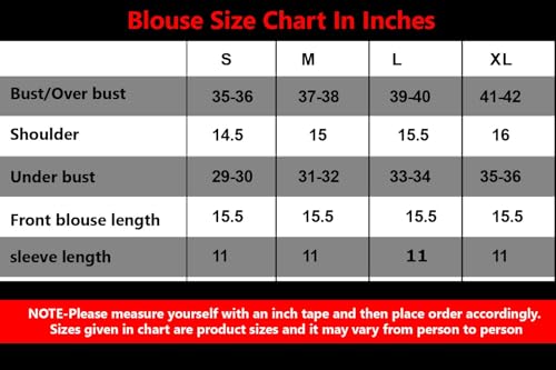 Image of Womanista Women's Dupion Silk Half Sleeve Solid V Neck Readymade Saree Blouse Stylish