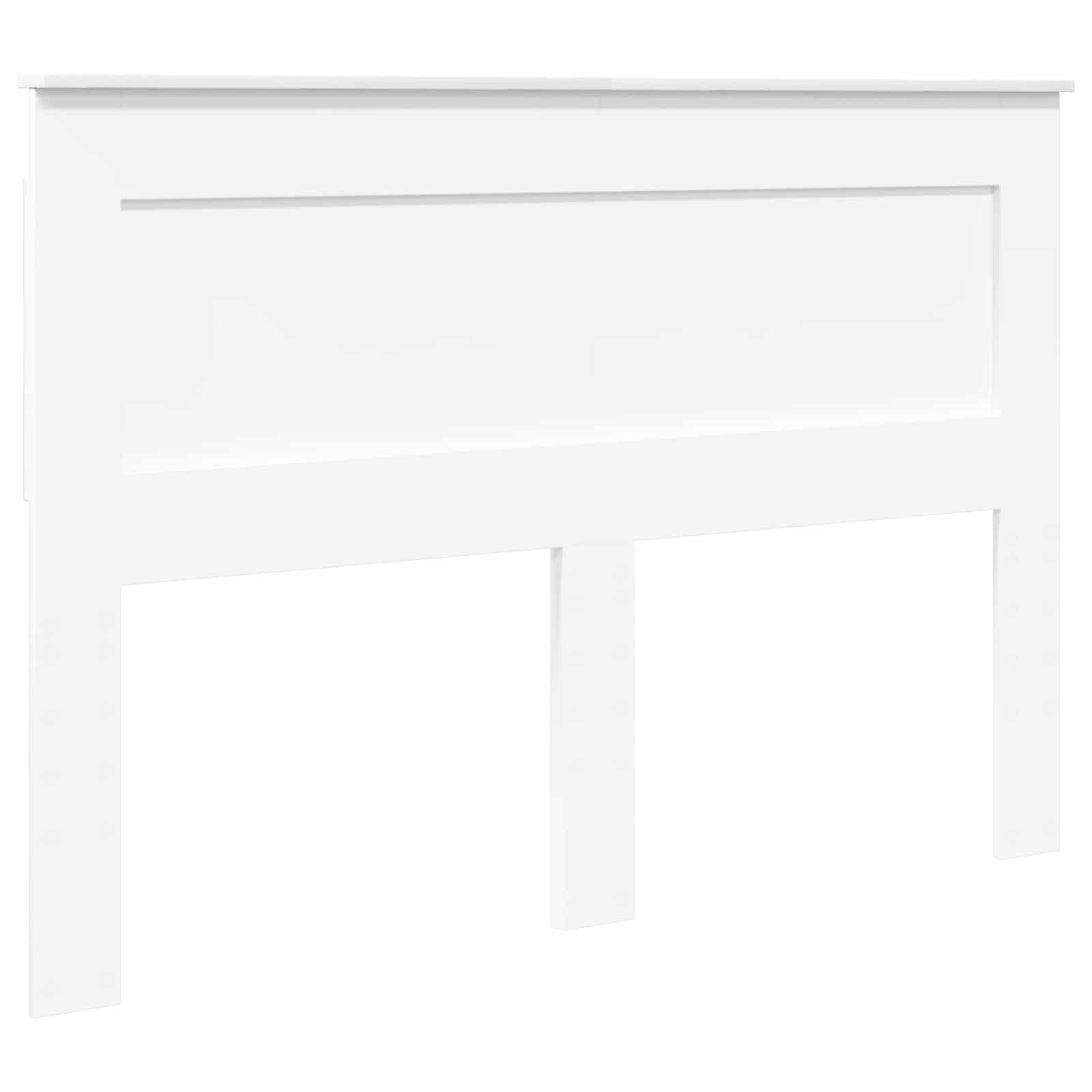 Tomostar Tête de lit, Armoire Tête de lit sur Pied Meuble de Chambre à Coucher avec Blanc 140 cm Bois d'ingénierie