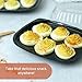 JAK Industrial 16 Pack - Disposable Deviled Egg Containers with Lid – Plastic Deviled Egg Trays – For 12 Egg Halves