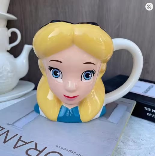 Alice Harikalar Diyarında 3D Özel Tasarım Kupa Bardak