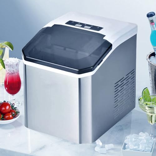 Máquina de hielo de encimera, 12KG/24H con pala y cesto miniatura 1