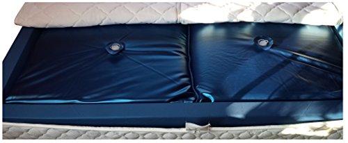 Mesamoll2 - Colchón para cama de agua Softside (90 x 210 cm, para camas de agua duales de 180 x 210 cm, borde exterior, núcleo de cama de agua de alta calidad Softside (F6, 100% tranquilidad)