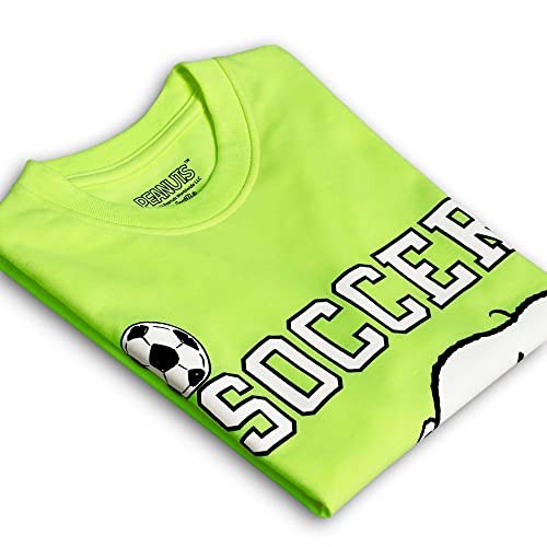 Image of Kidsville Peanuts Printed Regular Fit Green Cotton Boy's T-Shirt