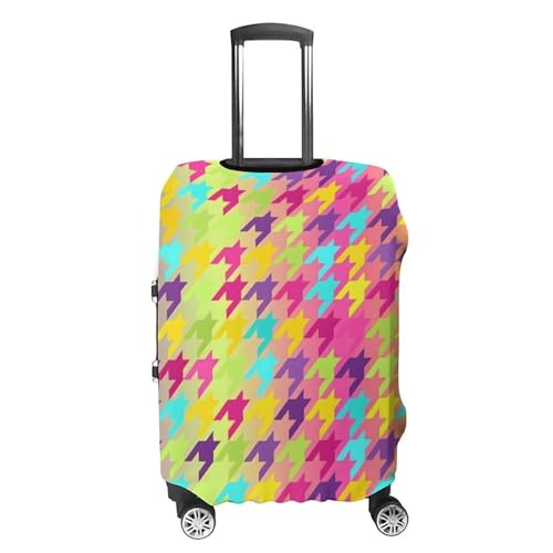 Houndstooth Luggage Covers Washable Anti Scratch Luggage Cover Suitcase Covers Stretchy Baggage Cover for Suitcase Decorated Accessories M4