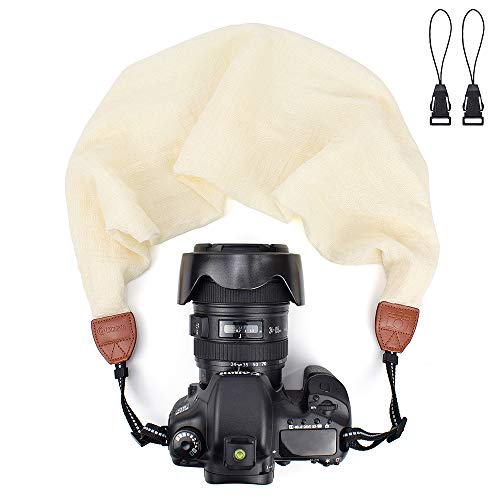 LIFEMATE Scarf Camera Strap,DSLR Camera Strap Universal Neck Strap,Fabric of Bohemia Floral Scarf