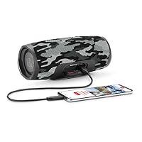 JBL Charge 4 Portable Bluetooth Speaker (Black/White Camouflage) — image 8