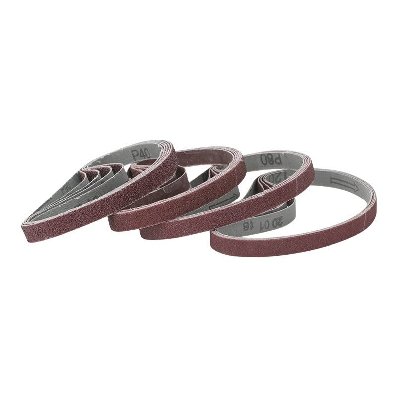 Paski ścierne, papier ścierny, 5 szt. 457x13mm Paski ścierne do szlifierek, papier ścierny, gradacja 40-120, paski narzędzi ściernych(5pcs 60grit)