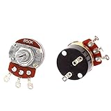  50K 5 Terminales rotor eléctricas Dividir eje del potenciómetro 2pcs
