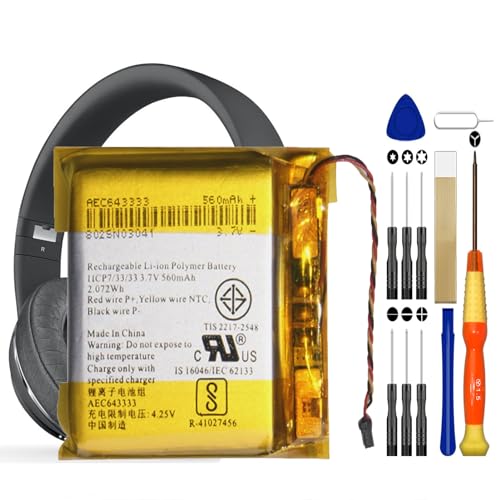 Timsenkoo AEC643333 Replacement Battery for Beats Studio 2/ Studio 3/ Solo Pro Headset Battery 3.7V 560mAh