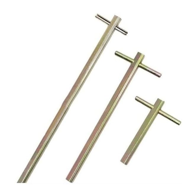 3-teiliges dreieckiges Aufzugstürschlüssel-Set – verlängerte Längen 100 mm bis 500 mm(300mm)