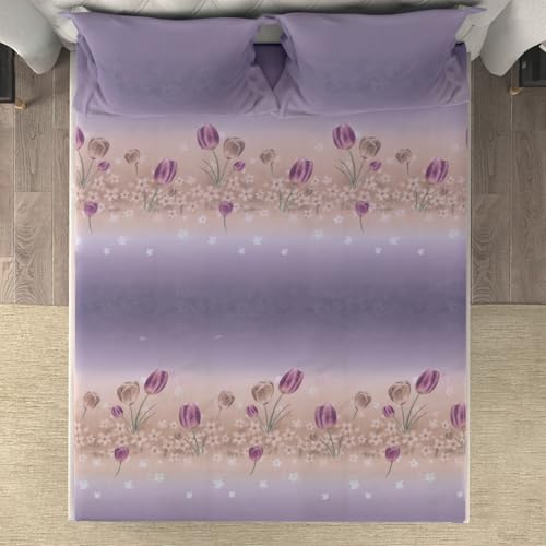 Image of Cloth Fusion Glace Cotton Elastic Fitted Bedsheet King Size 78x72 inch