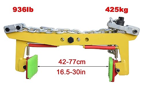 Morsetto per Ardesia con Cuscinetto in Gomma Antiscivolo, Resistente Supporto per Catena per Sollevamento Sicuro E Maggiore Attrito, Utensile per Impi,B4