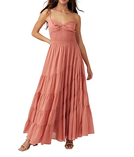 Free People Sundrenched Solid Maxi Canyon Clay LG (Women's 12)