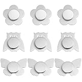 Magnetische Vorhanggewichte 9 Paar aus Edelstahl mit Blumenform