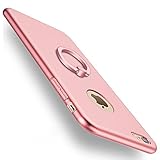Xeber iPhone 6 Plus 6s Plus Case,Ultra Light Slim Fit Anti Scratch Fingerprint Premium Matt Surface with Ring Brackets Excellent Grip for iPhone 6 Plus 6s Plus Case (iPhone 6 Plus 6s Plus, Rose Gold)