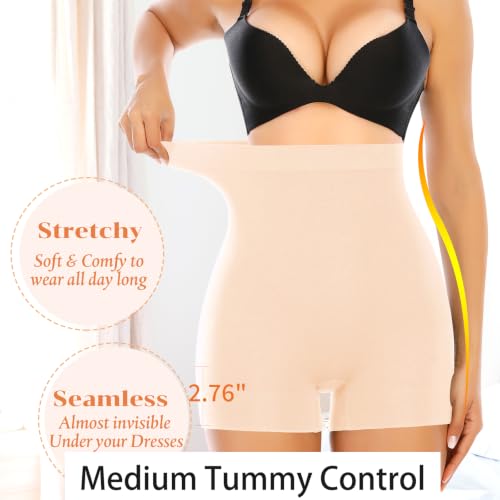 Image of Womens Seamless Shaping Boyshorts Panties Tummy Control Underwear Slimming Shapewear Slip Shorts